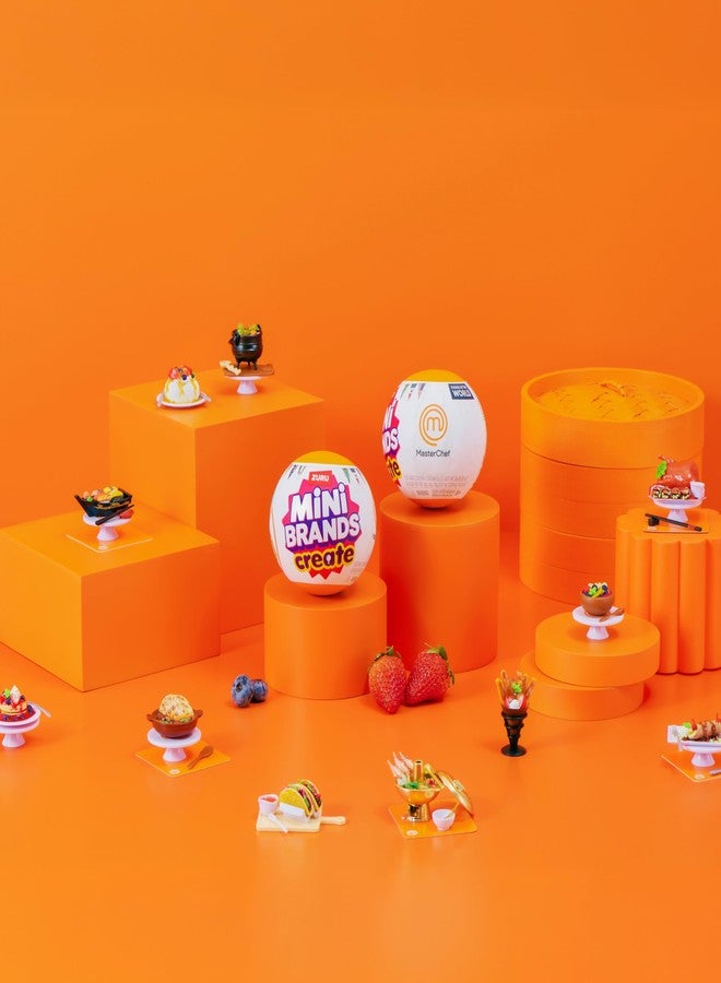 Mini Brands Create MasterChef Series 2 by ZURU (2 Pack) - Real Mini Dishes with Ingredients, UV LED Tool & Recipe Card | DIY Toy Capsule Non-Edible Collectible for Kids, Teens, and Adults. - Image 4